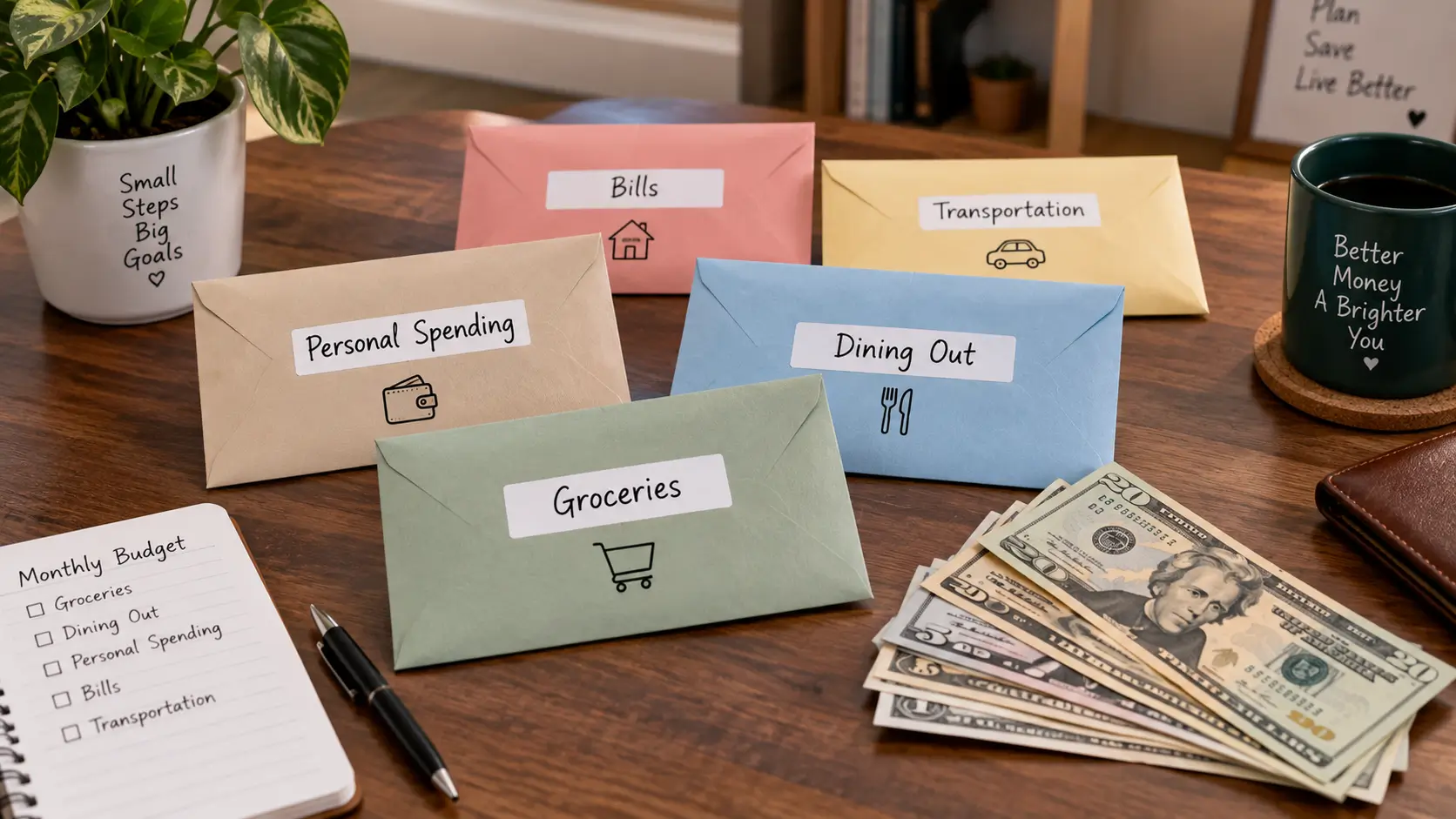 how to set up cash envelope method for beginners