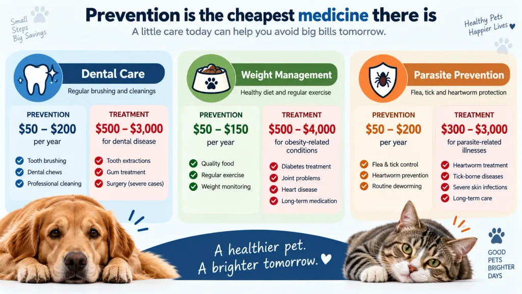 how to save money on pet care without neglecting pets
